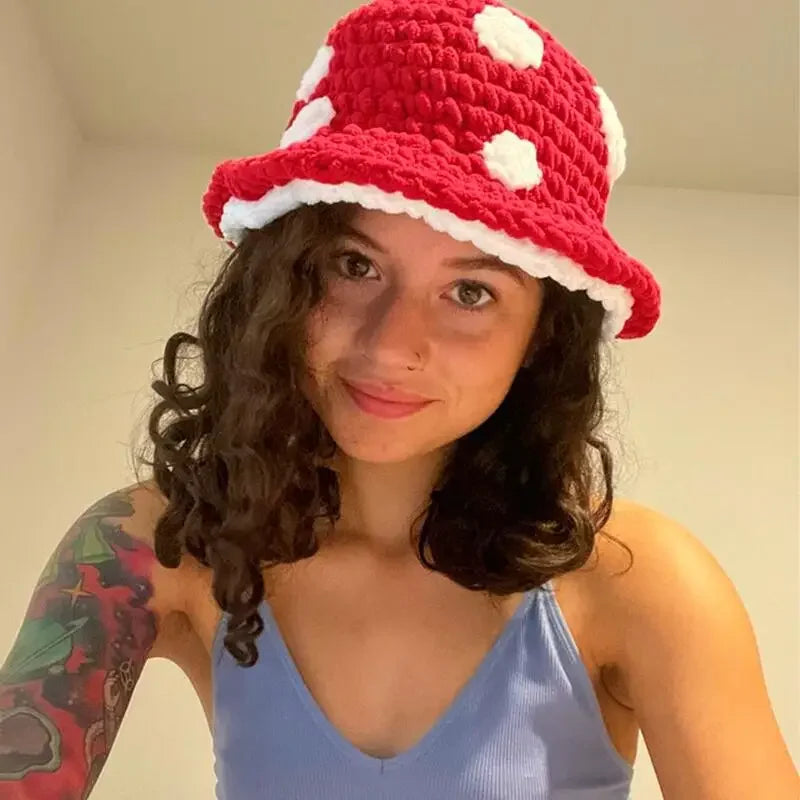 chapeau au tricot