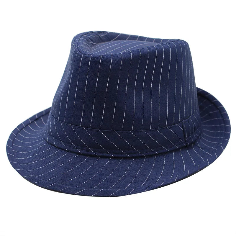 chapeau Fedora rayé