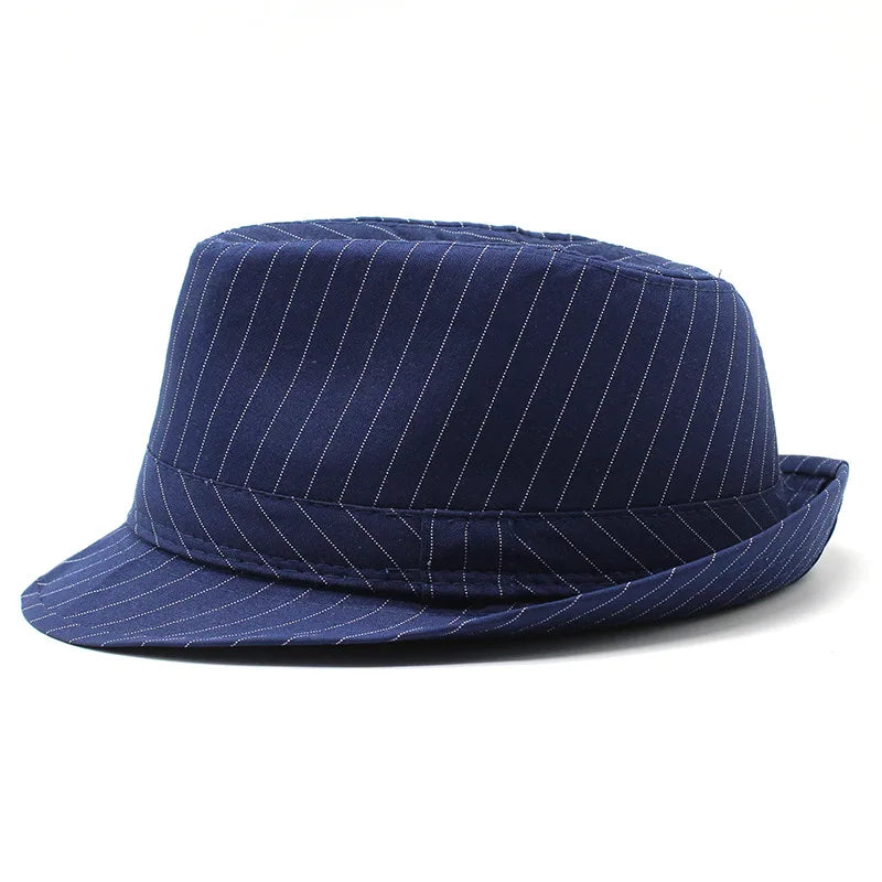 chapeau Fedora rayé