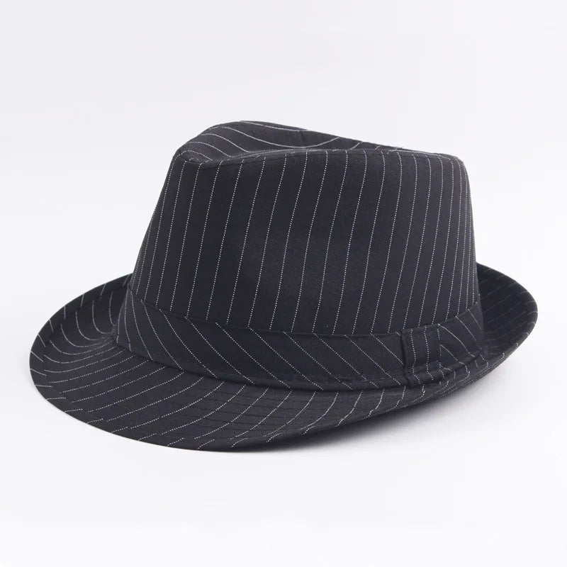chapeau Fedora rayé