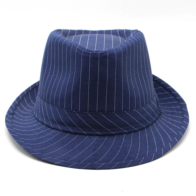 chapeau Fedora rayé