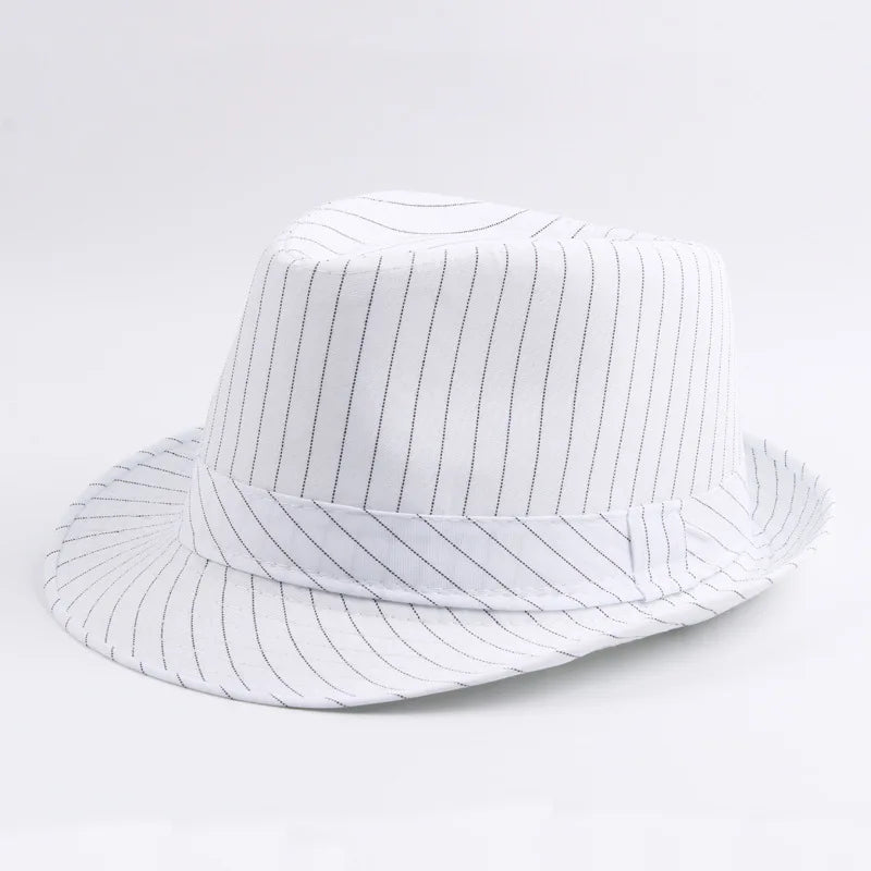 chapeau Fedora rayé