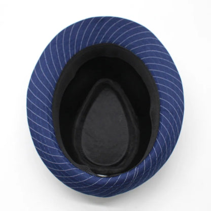chapeau Fedora rayé