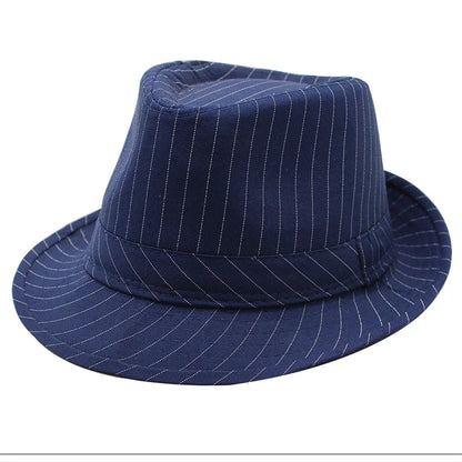 chapeau Fedora rayé