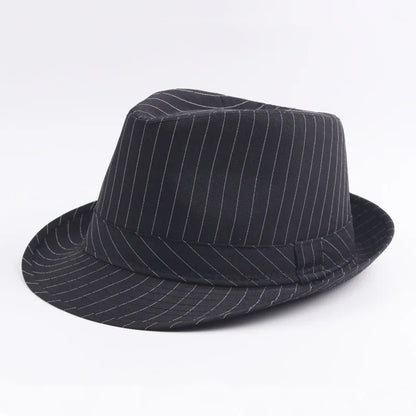 chapeau Fedora rayé