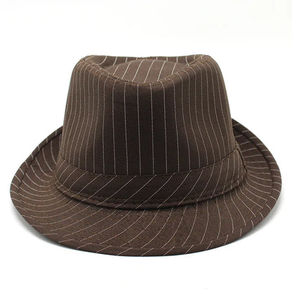 chapeau Fedora rayé
